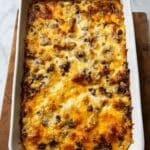 Chorizo Egg Bake with Hash Browns and Cheddar Jack Recipe