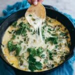 Queso Fundido with Mushrooms and Hatch Green Chile Recipe