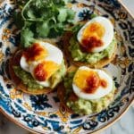Breakfast Tostadas with Guacamole, Hard-Boiled Eggs, and Salsa Recipe