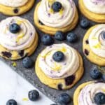 Blueberry Cookies with Cream Cheese Frosting Recipe