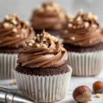 Nutella-Filled Chocolate Cupcakes with Rich Nutella Frosting Recipe