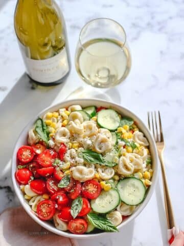 Summer Corn, Tomato and Tortellini Pasta Salad Recipe
