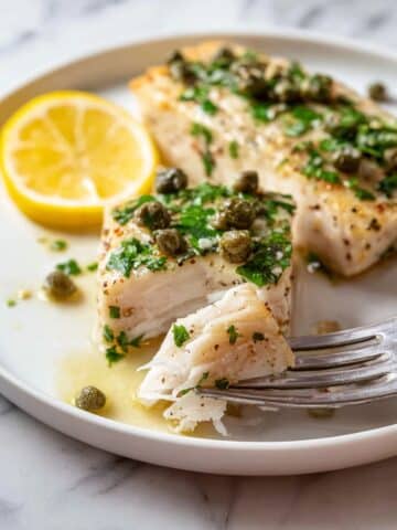 Pan Seared Swordfish with Capers, Herbs, and Lemon Recipe
