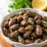 Savory Pan-Fried Chicken Hearts with Garlic and Cilantro Recipe