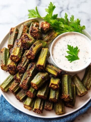 Air Fryer Crispy Okra Recipe