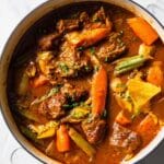 Brazilian Beef Stew with Sweet Potatoes, Plantains, and Okra Recipe