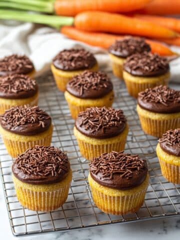 Brazilian Carrot Cake Cupcakes with Brigadeiro Frosting Recipe