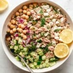 Lemon Tahini Chickpea Tuna Salad Recipe