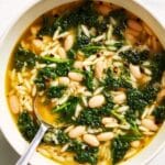 Spicy Kale, White Bean, and Orzo Soup Recipe