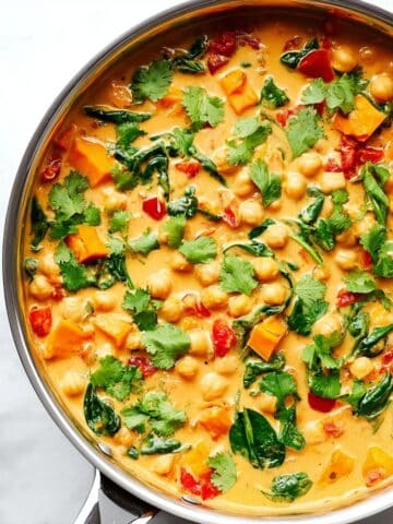 Sweet Potato Chickpea Coconut Curry Recipe