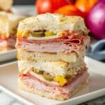 Italian Sliders with Ham, Salami, Pepperoni, and Melted Provolone Recipe