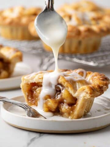 Apple Pie Bites with Cinnamon Sugar Dough and Cream Cheese Frosting Recipe