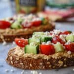 Greek-Inspired Hummus Toast Recipe