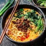 Vegan Tantanmen Ramen with Creamy Nutty Broth and Plant-Based Mince Recipe