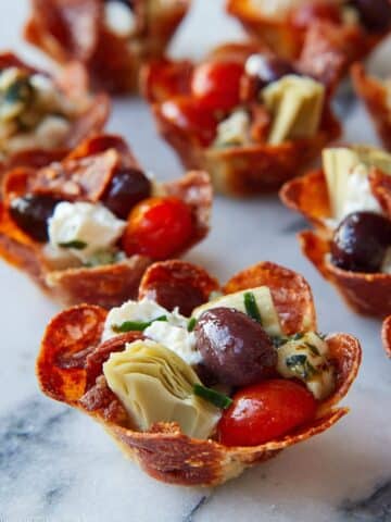 Salami Cups Antipasto Recipe