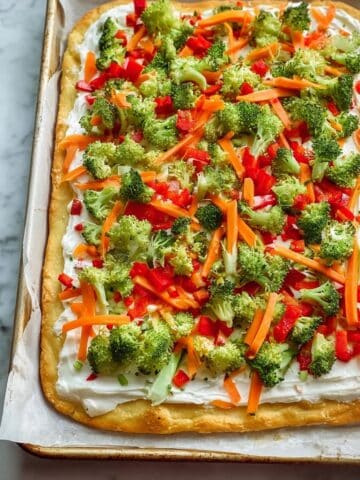 Crescent Roll Veggie Pizza Recipe