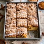 Classic Coffee Cake with Streusel Topping and Vanilla Glaze Recipe