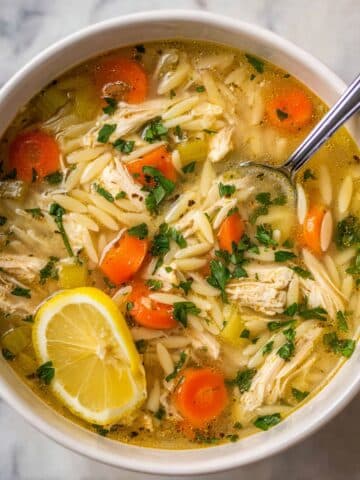 Chicken Lemon Orzo Soup Recipe