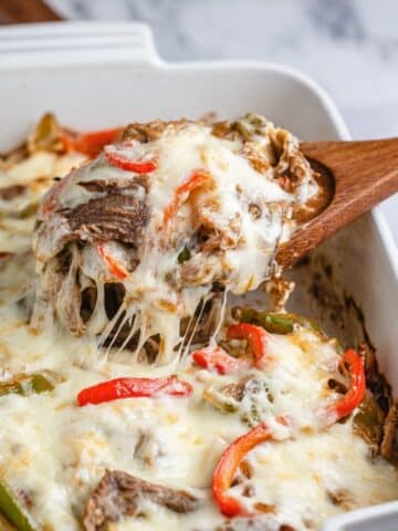 Philly Cheesesteak Casserole Recipe