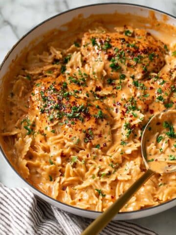 Creamy Chicken and Orzo Skillet Recipe