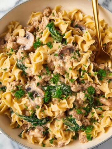 One-Pot Ground Turkey Stroganoff Recipe