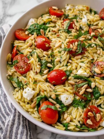 Pesto Orzo Salad Recipe
