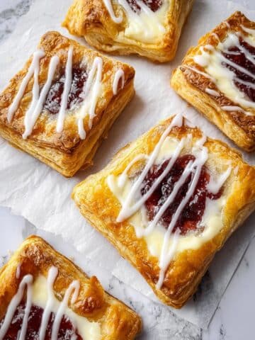Flaky Puff Pastry Strawberry Danish Recipe