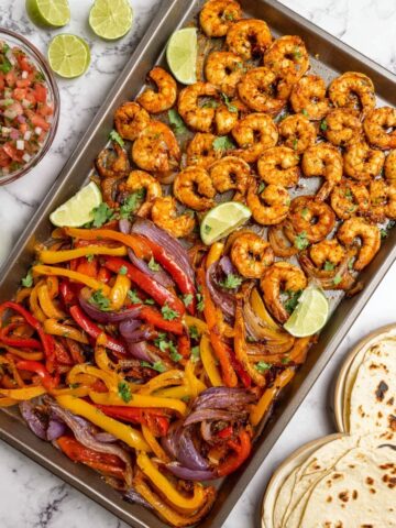 Sheet Pan Shrimp Fajitas Recipe