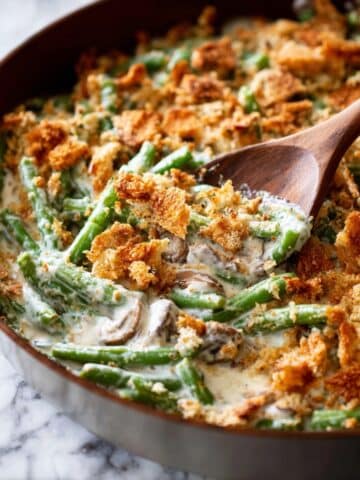 Creamy Green Bean Casserole from Scratch Recipe
