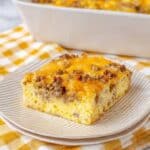 Easy Sausage Egg and Cheese Casserole for a Crowd Recipe