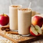Creamy Apple Pie Smoothie with Oats, Greek Yogurt, and Cinnamon Recipe
