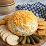Cheddar Pickle Cheeseball Recipe