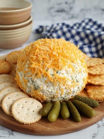 Cheddar Pickle Cheeseball Recipe