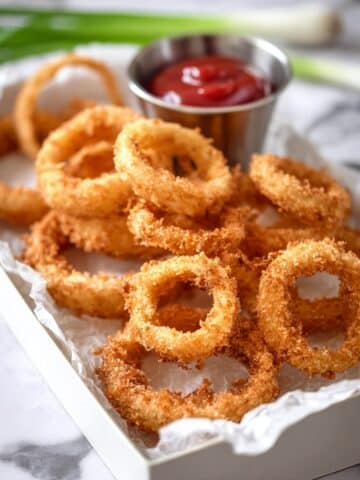 Crispy Air Fried Onion Rings Recipe