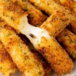 Crispy Air Fryer Mozzarella Sticks Recipe
