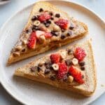 Creamy Peanut Butter and Chocolate Chip Indent Toast Recipe