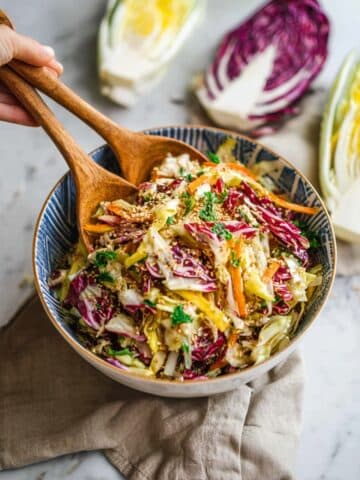 Asian Coleslaw With Honey Sesame Dressing Recipe