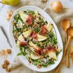 Pear and Prosciutto Rocket Salad with Maple Balsamic Vinaigrette Recipe