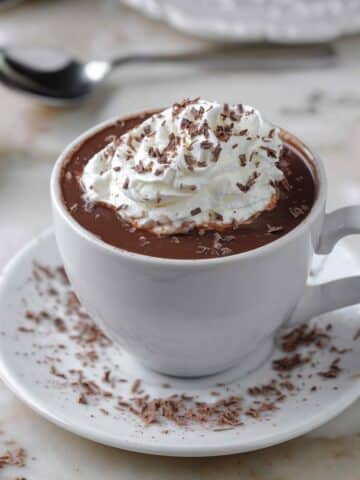 Thick Italian Hot Chocolate with Real Chocolate Recipe