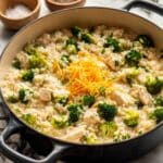 Cheesy Chicken Risotto with Broccoli Recipe