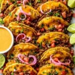 Crispy Baked Beef Tacos with Chipotle Crema Recipe