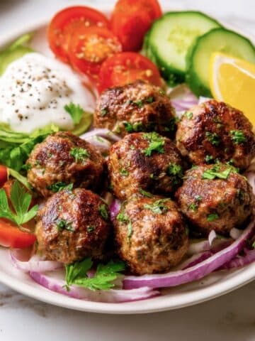 Healthy Mediterranean Lamb Meatballs Recipe