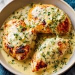 Healthy Chicken Breasts with Tarragon Cream Sauce Recipe