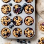 Baked Blueberry Oatmeal Cups Recipe
