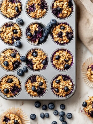 Baked Blueberry Oatmeal Cups Recipe