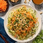 Thai Peanut Zucchini Noodles Recipe
