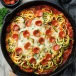 One Pot Pizza Zucchini Noodles Recipe