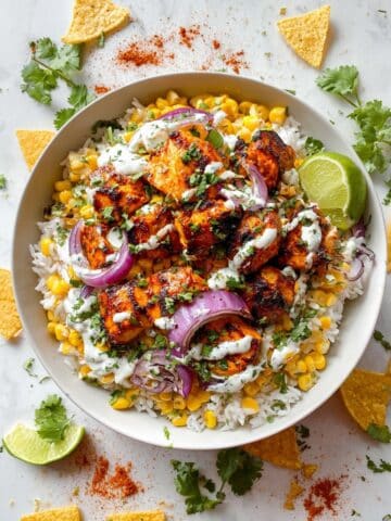 Street Corn Chicken Rice Bowl Recipe