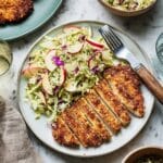 Crispy Chicken Cutlets with Apple Slaw Recipe