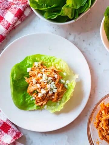 Simple Buffalo Chicken Lettuce Wraps Recipe